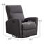 Fauteuil inclinable manuel pivotant 32,3 po