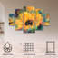Ensemble de 5 panneaux muraux sur toile - Richard Wallich 
