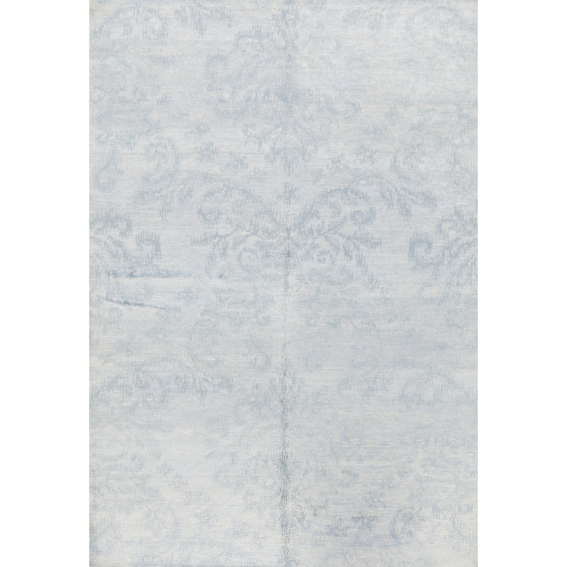 Damask Area Rug in Blue