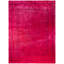 Overdyed Hand-Knotted Wool Modern-Contemporary Pink Area Rug 10' 2" x 14' 3"