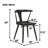 Darren Solid Wood Dining Chairs with Curved Backrest-115285047