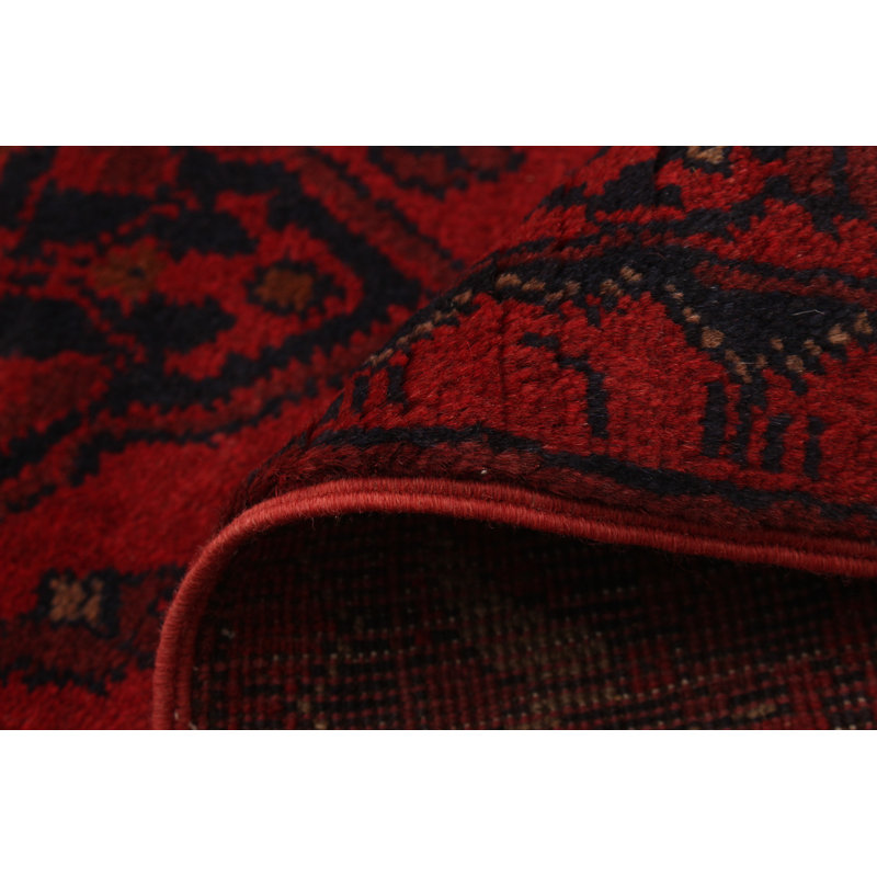 Tapis de zone en laine 3 pi 3 po x 4 pi 10 po à la main one-of-kind-noué la 2010s esari turque Allaina