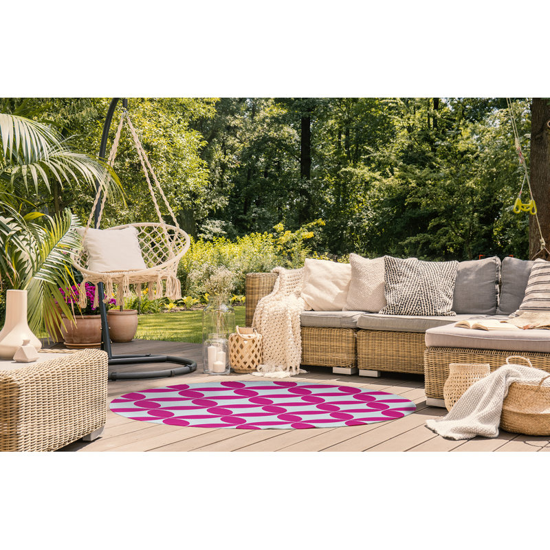 Borgwald Chenille Geometric Indoor Rug, Rectangle 4' x 6'
