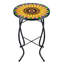 Table d'appoint en verre Sunflower Mosaic