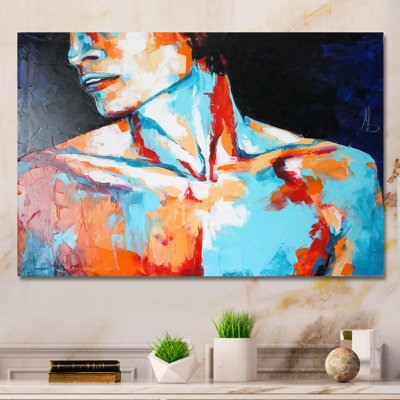 «Pastel Artistic Seduction Man», reproduction sur toile flottante