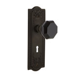Meadows Plate with Decorative Keyhole and Waldorf Black Door Knob