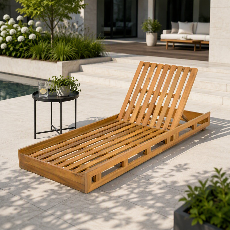 FAUTEUIL RÉGLABLE EN ACACIA