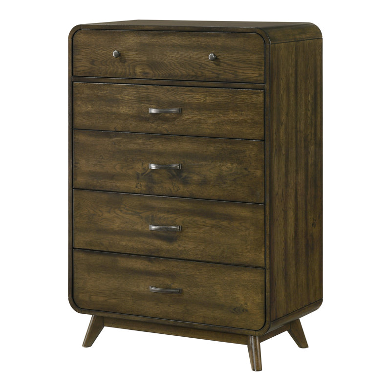 Ensemble de chambre à coucher 3 pièces en bois massif Marlowe, 3 Pcs: Bed, Nightstand, Dresser, Queen