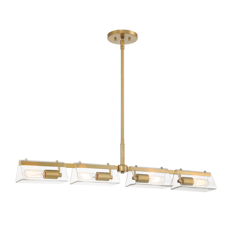 Luminaire suspendu géométrique à 4 lumières Claraliz