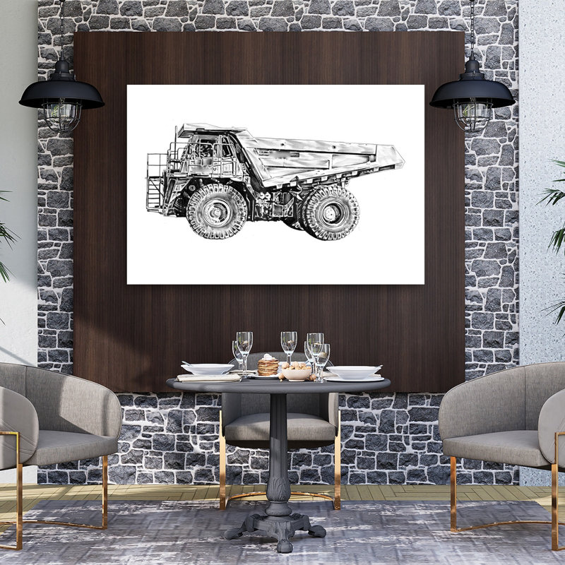 Reproduction d'art mural industriel, 40" H x 60" W