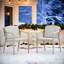 Ensemble de 2 chaises de salle à manger d'extérieur, chaises de patio en osier PE avec structure en fer-2075166908