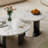 Modern round microcrystalline stone coffee table-452456477