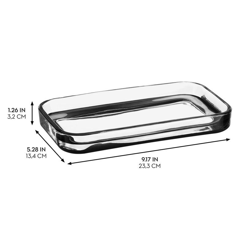 Plateau APothecary, Transparent/noir
