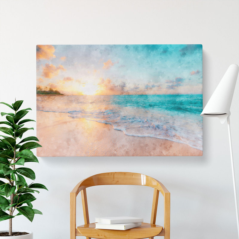North Shore Beach Hawaii - Wrapped Canvas Graphic Art Print, 60cm H x 91cm W x 4cm D