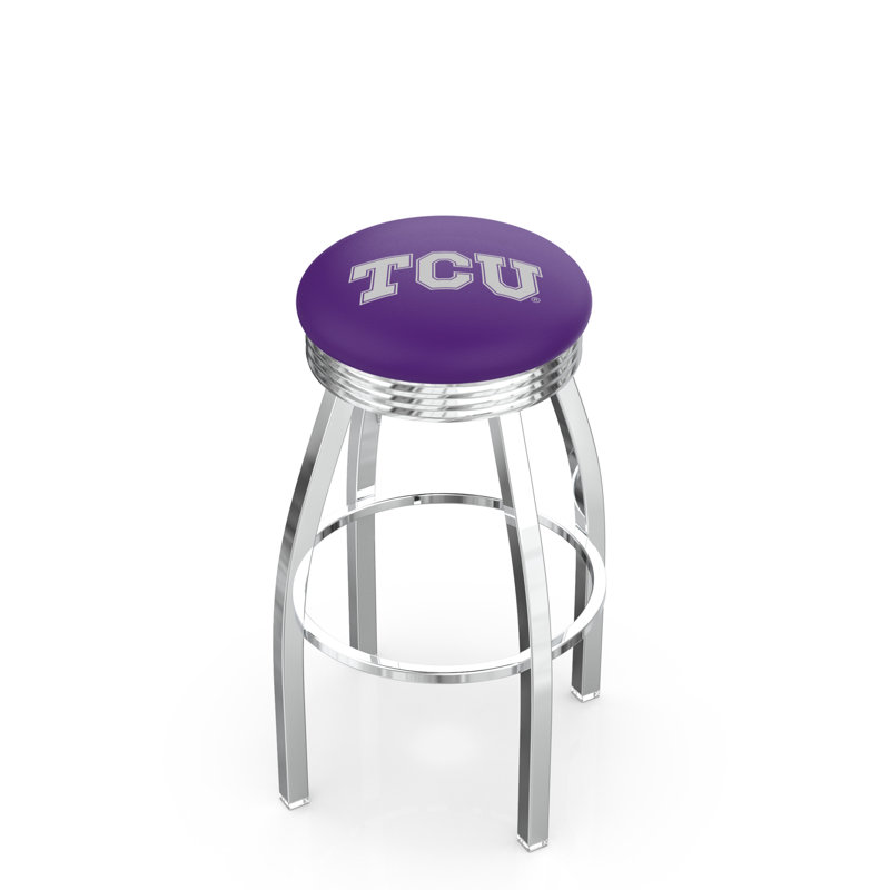 Tabouret de bar Logo Series, Tabouret de bar d'une hauteur de siège de 30 po, Noir soudé uni, TCU