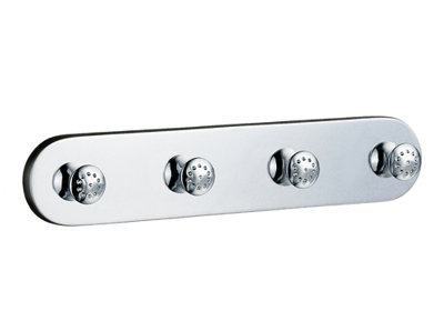 Club Quadruple Wall Mounted Towel Hook