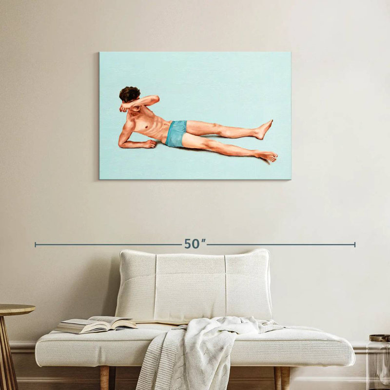 Leisha Blue Beach Boy, H 24 po x l 36 po