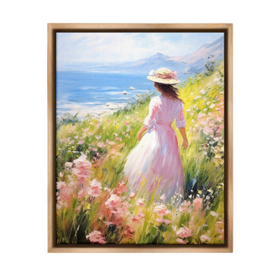 " Woman & Scenic Beach " by RB