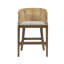 Tabouret de comptoir fabriqué à la main en rotin H 25 po-1747744299