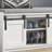 Longworth Shoe Storage Bench for Entryway with Sliding Barn Doors-81920824