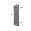 Panelled Wood and Metal Barn Door with Installation Hardware Kit-69966382-69966379