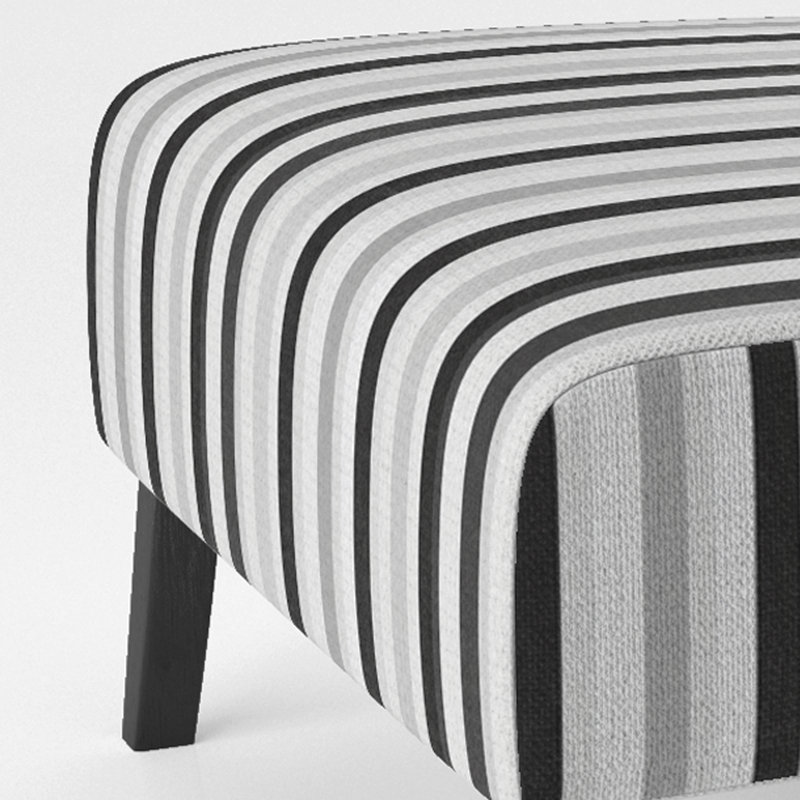 Fauteuil de chambre Modern, Pantoufle sans accoudoirs