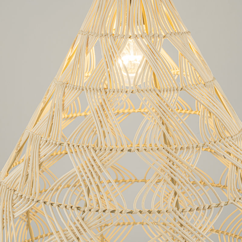 Grand luminaire suspendu Ambry Rattan Coastal Boho