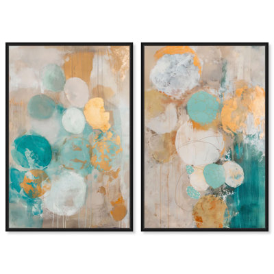 «Echoes of Dawn», ensemble de 2 reproductions d'art sur toile par Art Remedy