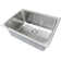 Lavendaria Series Dual Mount Stainless Steel Laundry Sink with Deep Basin in Soft Satin Finish