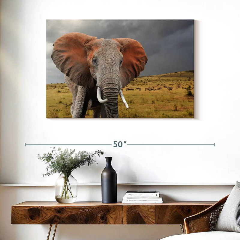 Éléphant d'Afrique Brampt, H 26 po x l 39 po