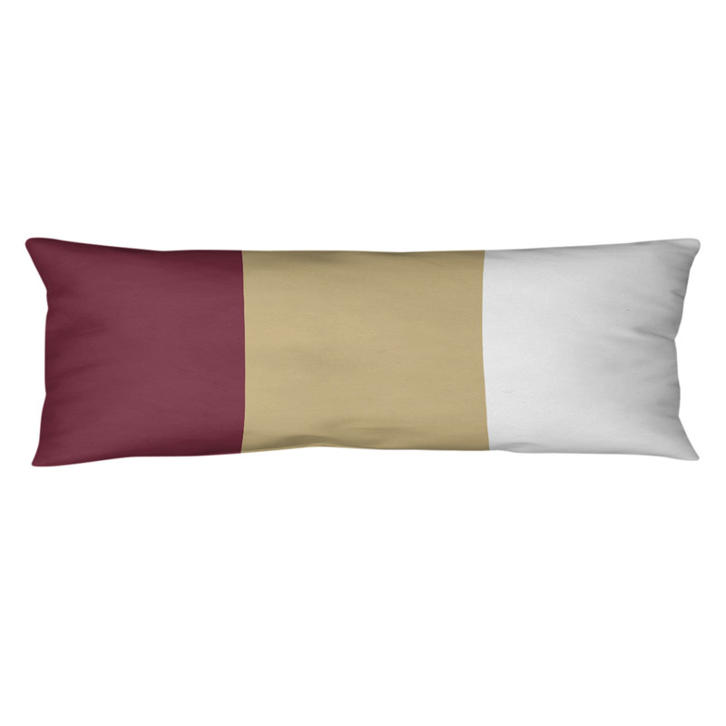 Polyester Medium Pillow, Abeale, Garnet/Gold