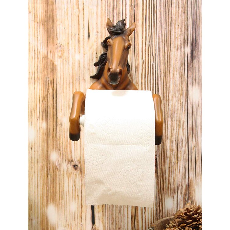 Village Wrought Iron Horse - Paper Towel Stand