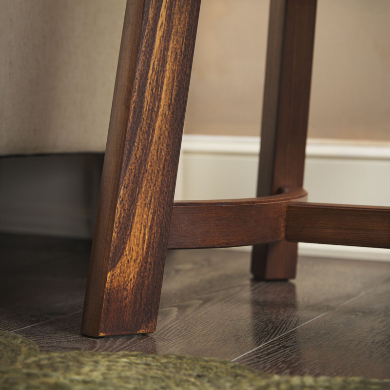  Modern Farmhouse Rustic Solid Wood Square Side Table , Medium Brown