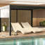 Chaise longue de piscine en forme de S à montage rapide, design ergonomique, confortable et respirant, indispensable pour se détendre en plein air.-1475164602-1469727650