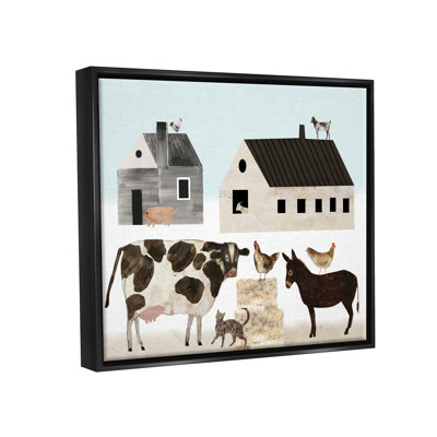 «Minimal Farm Animals Barn and Home», art mural par Victoria Borges