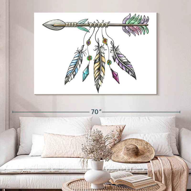 Mait Tribal Arrow, 34" H x 51" W