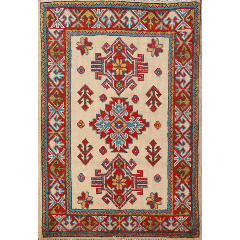 Tapis décoratif géométrique Kazak