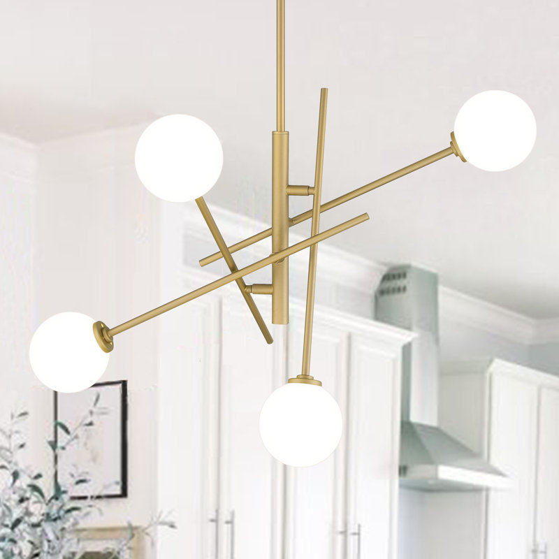 Lustre sphérique spoutnik à 4 lumières Loughrey