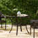 Libny Round Glass Outdoor Dining Table