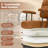  Home Office Chair Leathaire Upholstered Task Chair With Cushioned Back & Armrests Brown