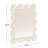 Tallulah Faux Bois Metal Wall Mirror