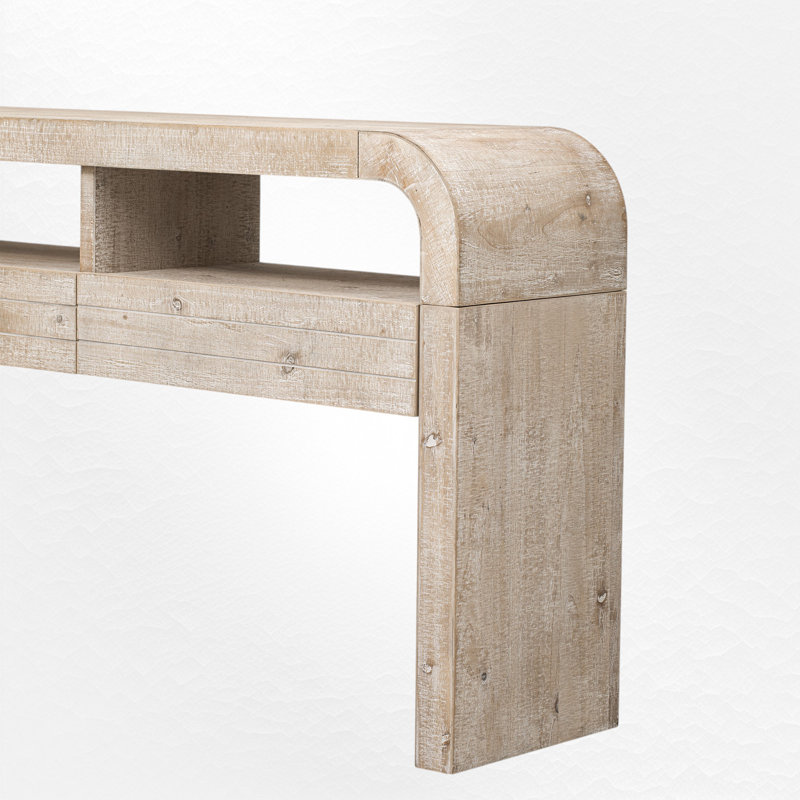 52.03" Console Table, Natural Wood Wash
