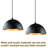 Modern Minimalist Black Walnut Pendant Light