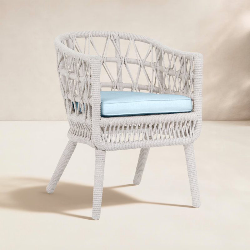 Dana Outdoor Dining Armchair, Canvas Skyline Sunbrella®