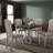 Iris Round Pedestal Wood Dining Table