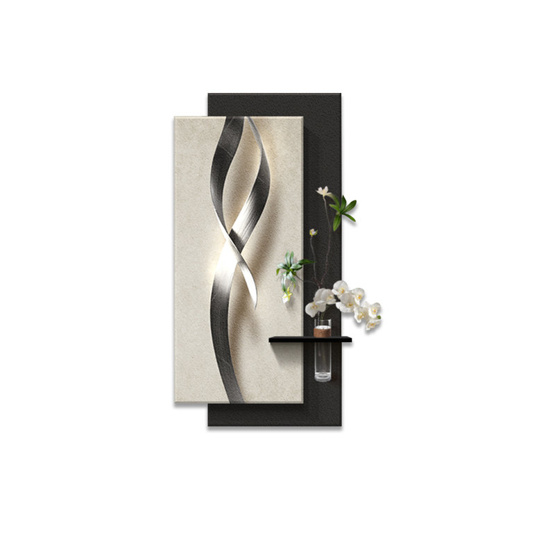 Image murale d'art moderne en grès, H 39,37 po x l 19,69 po