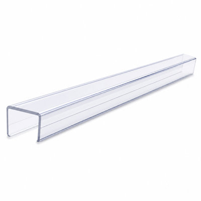 Protecteurs de bord transparents pour porte d'armoire (18 po de longueur) - Protecteurs avant en plastique à glissières pour armoires de cuisine de 3/4 po d'épaisseur, protège-griffes invisibles pour évier et tiroir à déchets
