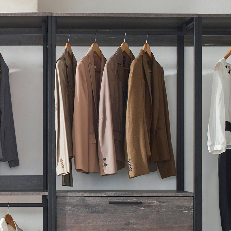 Garde-robe classé E0: eau, conception personnalisable minimisant les émissions nocives
