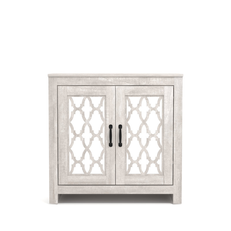 Chessani 12 Pair Shoe Storage Cabinet, Dusty Gray Oak
