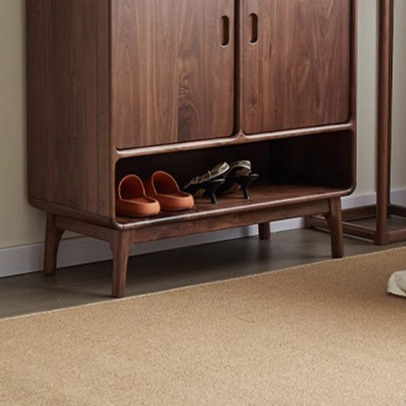 Armoire de rangement pour chaussures en bois massif 16 paires